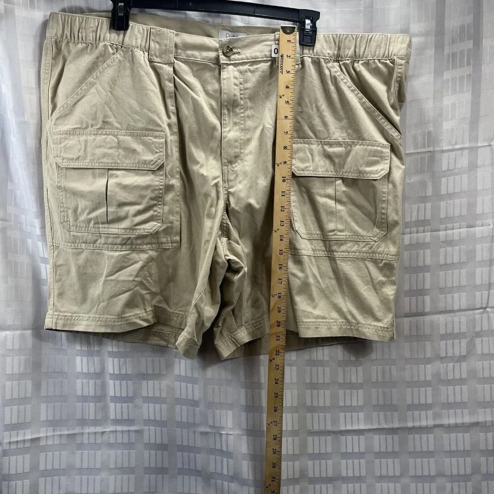 Croft & Barrow Men Cargo Shorts SIZE 52 Color Brown Khaki - Picture 5 of 11